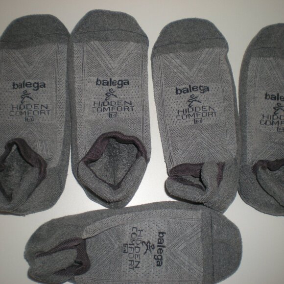 Balega Hidden Comfort Socks - 3 pairs, Medium, Charcoal - Picture 4 of 5